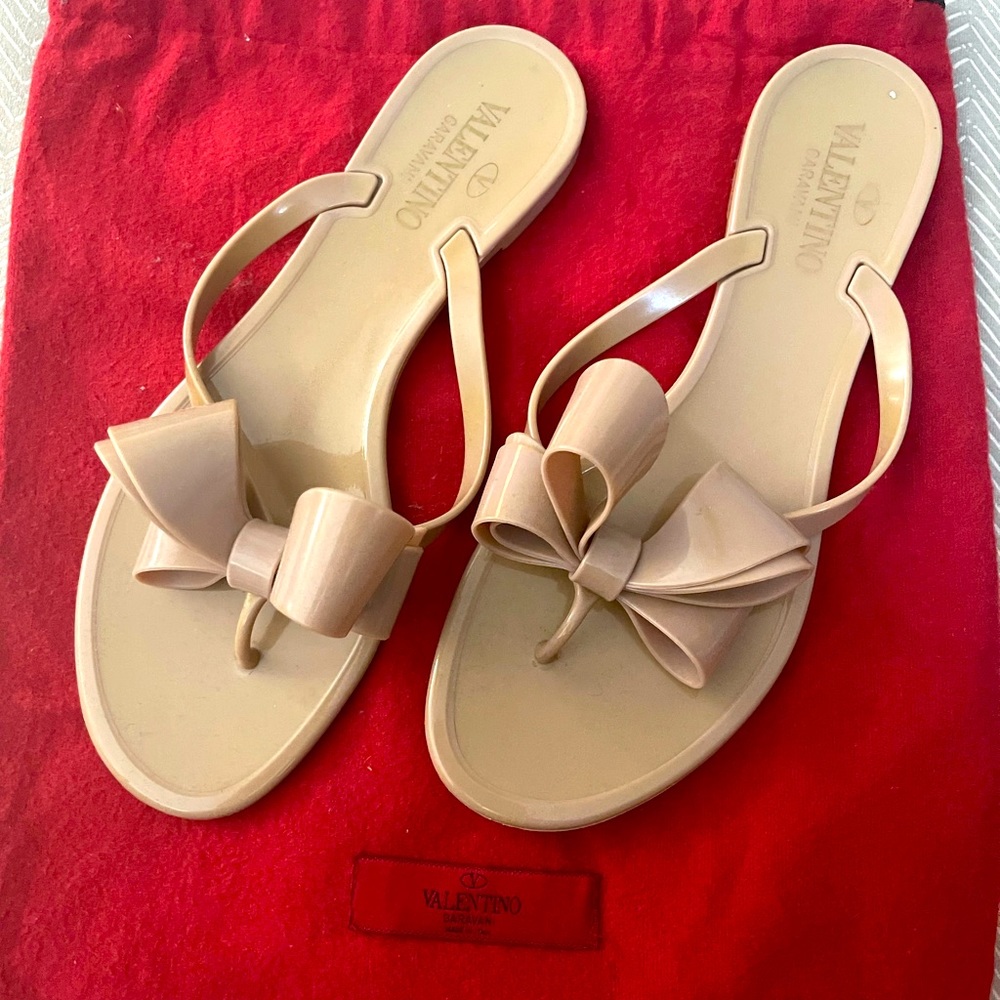 Original Valentino sandals the right color for summer or fall